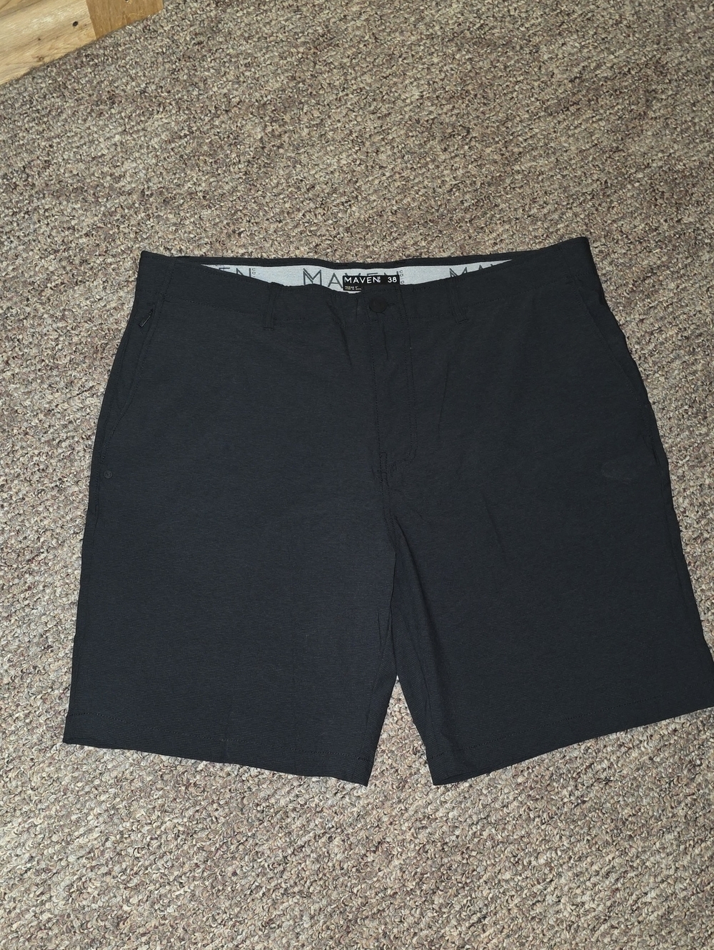 Maven Black Men's Casual Shorts